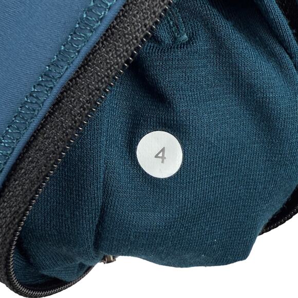 LULULEMON Right Round Jacket In Alberta Lake Teal Black Size 4 - Picture 7 of 7
